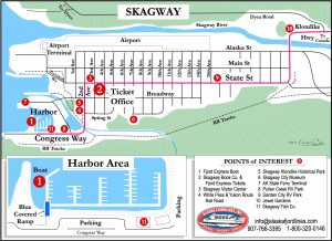 Alaska Fjordlines Skagway Tour Map